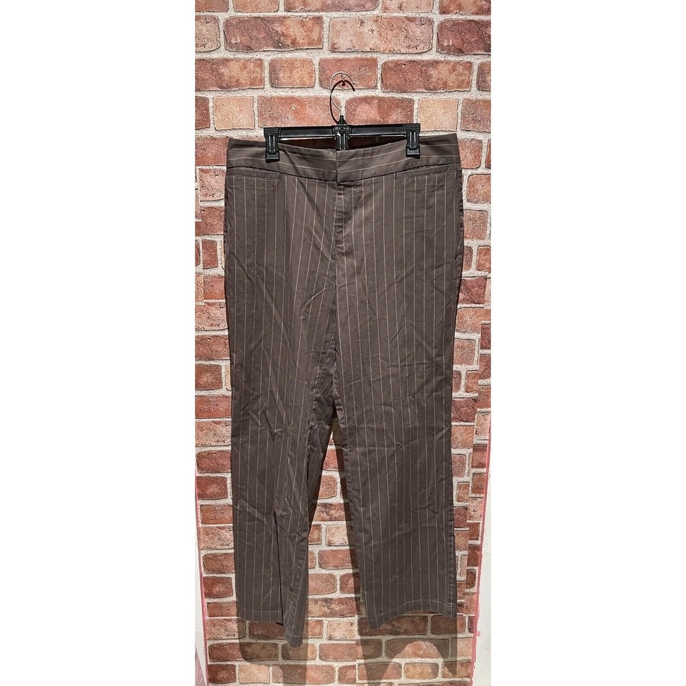 Dockers Dress Pants Mens Size 16 Color Brown Bootleg Flat Front 4 Pocket Casual